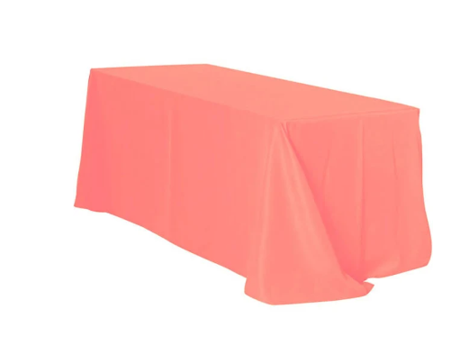 6' Tablecloth- Coral