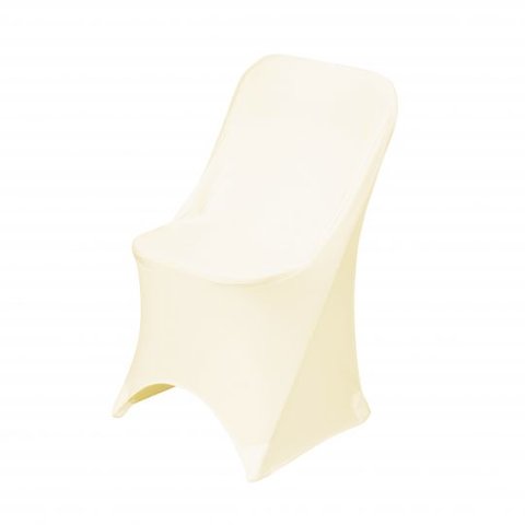 Ivory Spandex Folding Chair Cover Ivory Spandex Folding Chair Cover