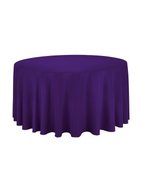 120" Round Tablecloth- Purple