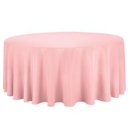 120" Round Tablecloth- Pink
