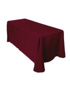 8' Tablecloth- Burgundy