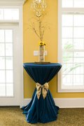 132" Round Tablecloth- Navy Blue