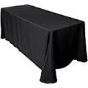 8' Tablecloth- Black