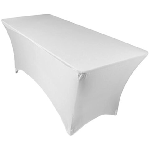 6' Stretch Table Cover- Silver