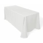 8' Tablecloth- White