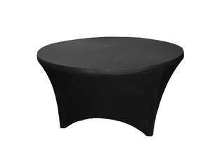 Stretch 5’ Round Tablecloth (Black)