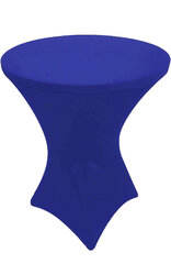 Stretch Cocktail Table Cover 30” Round 42" Tall (Royal Blue)